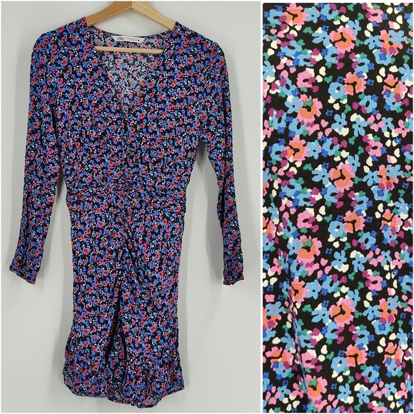 Zara | ruched dress - Picture 1 of 7